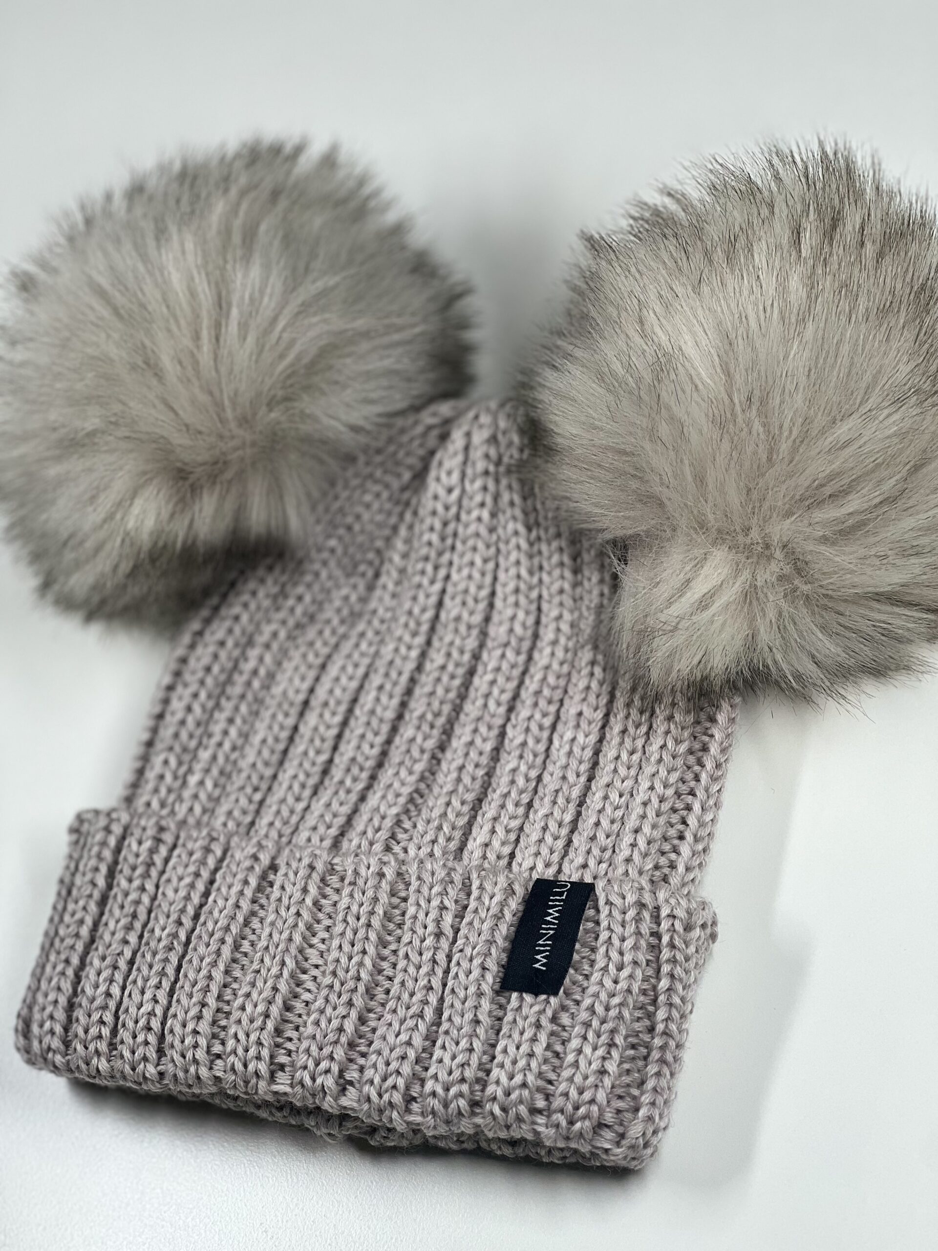 Beanie 100% Merinowolle beige